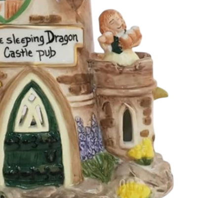 St. Patrick's Day Candle House | Sleeping Dragon Castle Pub