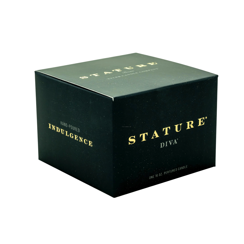 Stature Black Box Candle 16 oz | Diva