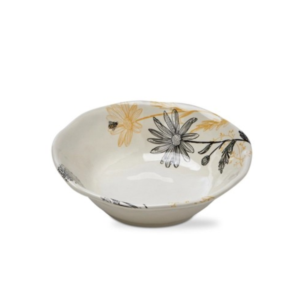 Summer Salad Bowl | 7" Bamboo Melamine Set of 4