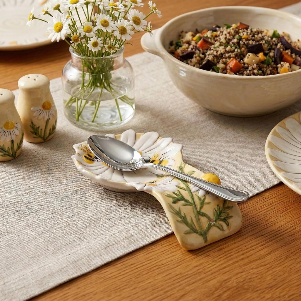 Sunflower & Honey Bee Spoon Rest