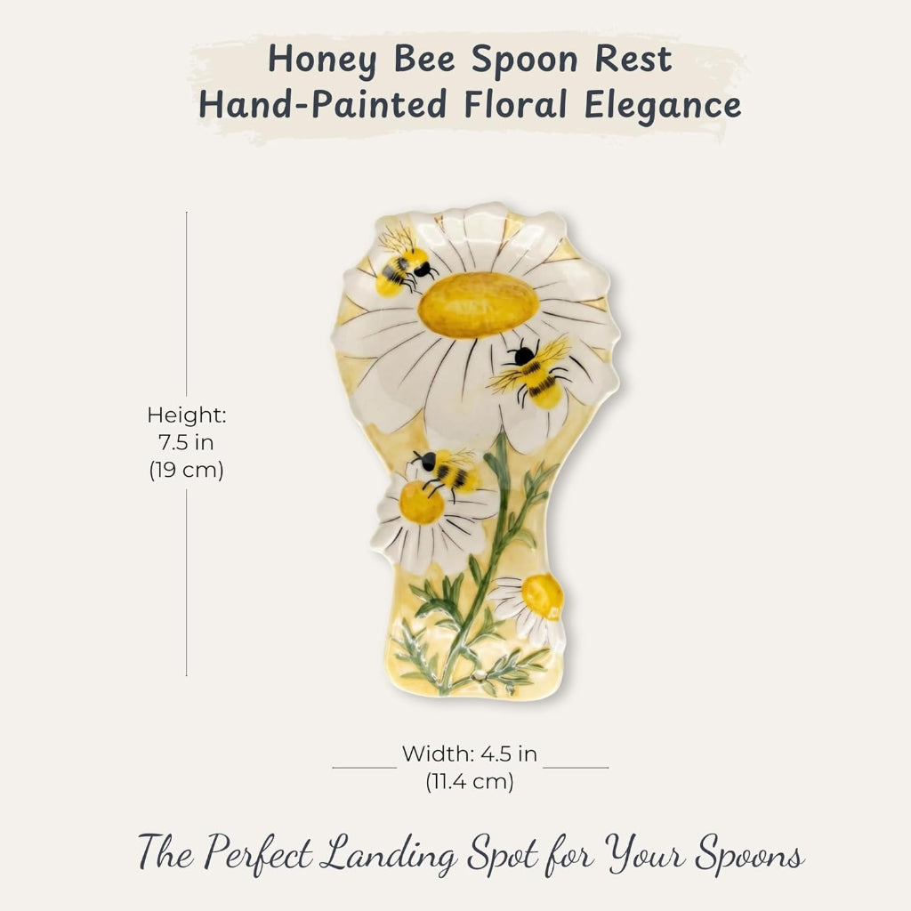 Sunflower & Honey Bee Spoon Rest