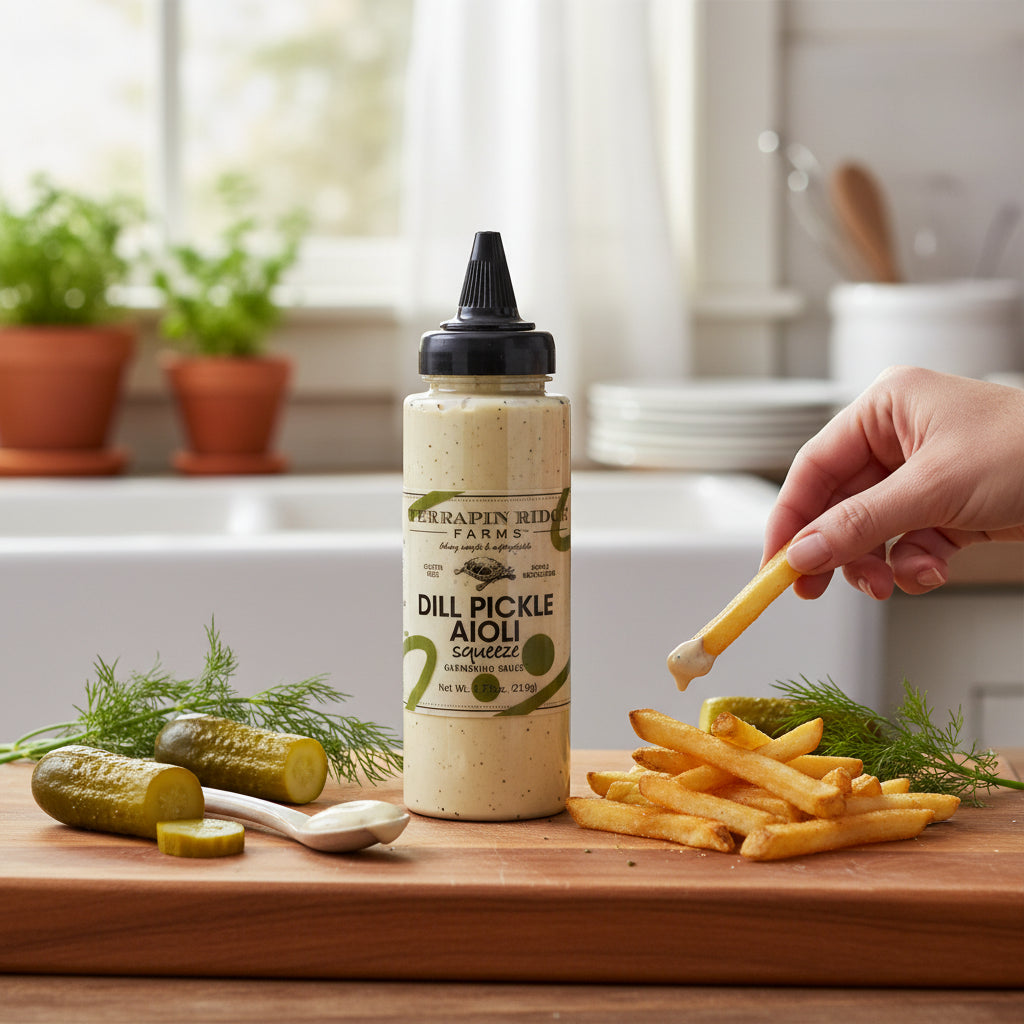 Terrapin Ridge Farms Dill Pickle Aioli Squeeze Garnishing Sauce 7.75 oz