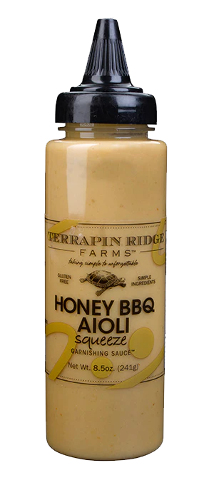 Terrapin Ridge Farms Honey BBQ Aioli Squeeze Garnishing Sauce 8.5 oz