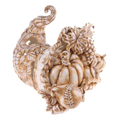 Thanksgiving Cornucopia Tealight Candle Holder Centerpiece