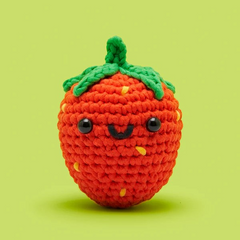 The Woobles Beginner Crochet Kit | Alice the Strawberry