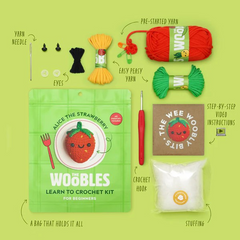 The Woobles Beginner Crochet Kit | Alice the Strawberry