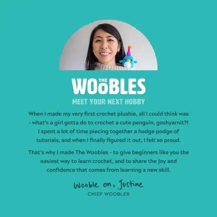 The Woobles Beginner Crochet Kit | Billy the Unicorn