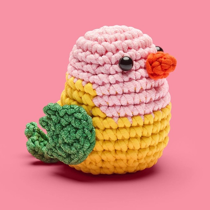 The Woobles Beginner Crochet Kit | Cupid the Lovebird