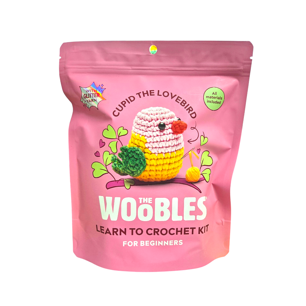 The Woobles Beginner Crochet Kit | Cupid the Lovebird
