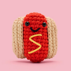 The Woobles Beginner Crochet Kit | Frank the Hot Dog