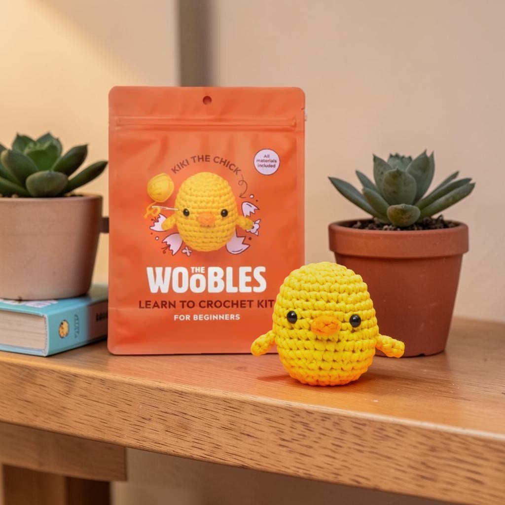 The Woobles Beginner Crochet Kit | Kiki the Chick