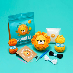 The Woobles Beginner Crochet Kit | Sebastian the Lion