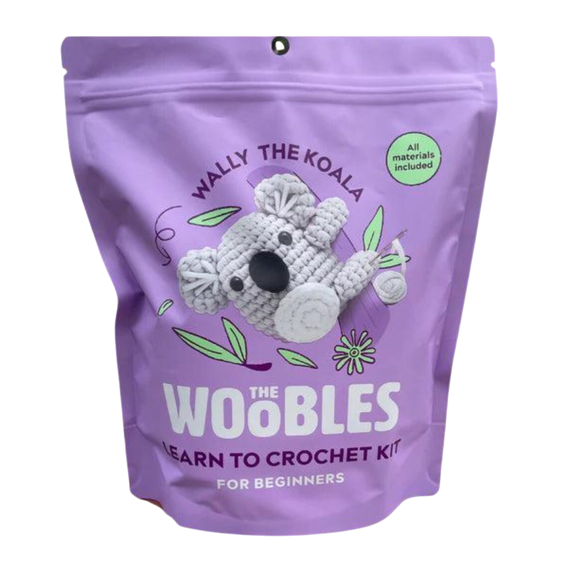 The Woobles Beginner Crochet Kit | Wally the Koala