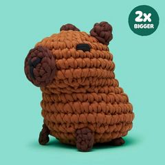 The Woobles Extra Squeezy Beginner Crochet Kit | Hugh the Capybara