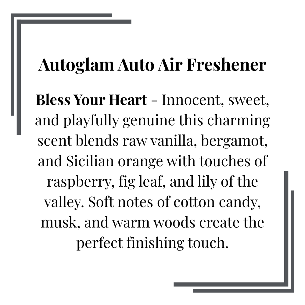 Autoglam Auto Air Freshener Bless Your Heart