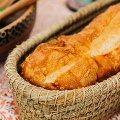 Toasty Long Bread Basket | Terracotta Insert