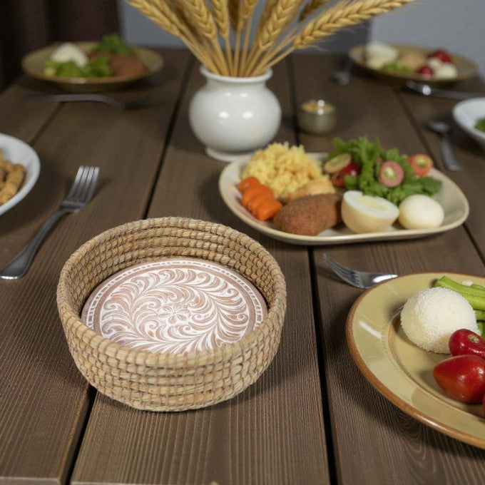 Toasty Round Bread Basket | Terracotta Insert