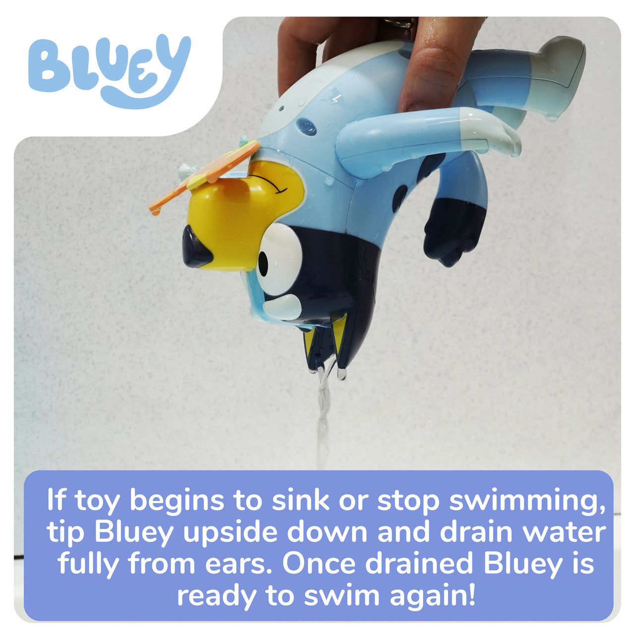 Toomies Swimming Bluey Bath Toy with Seahorse
