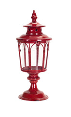Traditional Tabletop Lantern Candle Holder Red