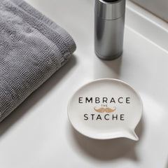 Trinket Coin Dish for Men | Embrace the Stache