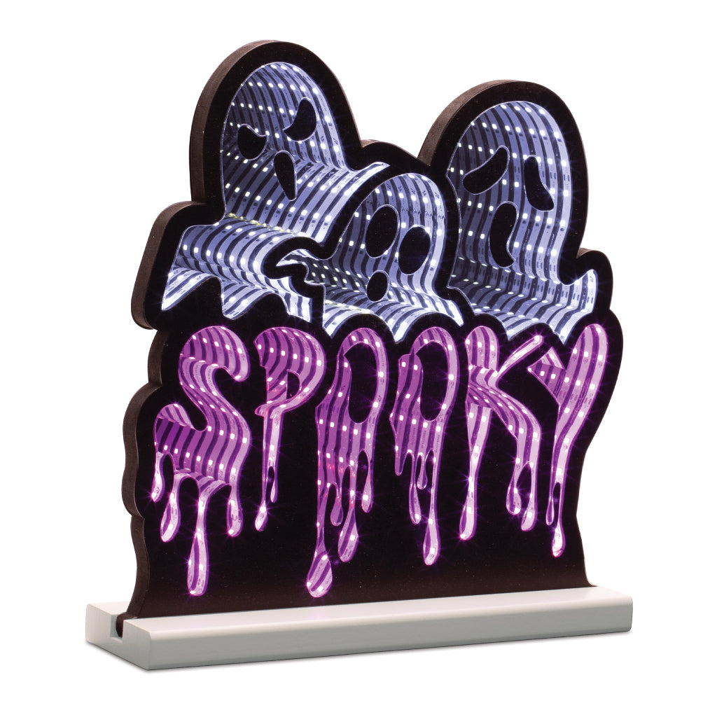 Triple Ghost Spooky Infinity Light 15.5"L