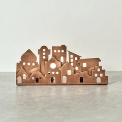 Village Lights Iron Candle Holder