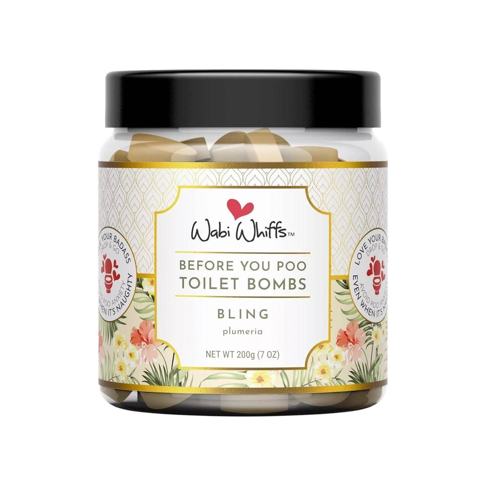 Wabi Whiffs Toilet Bombs Bathroom Deodorizer Fizzing Love Bombs 60 Ct