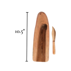 Wooden Charcuterie and Cheese Board with Knife