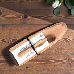 Wooden Charcuterie and Cheese Board with Knife