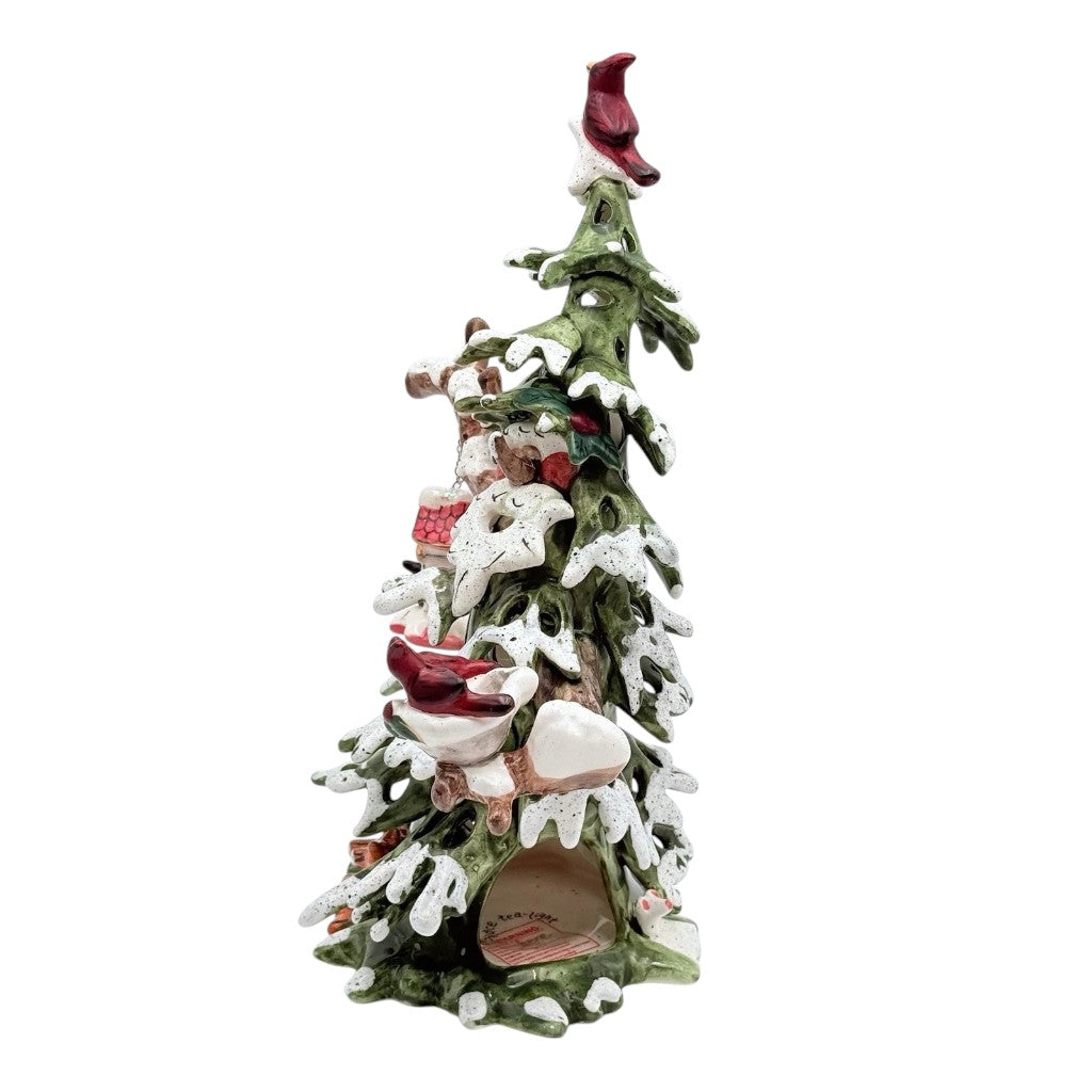 Woodland Comfort Winter Tree Candle House