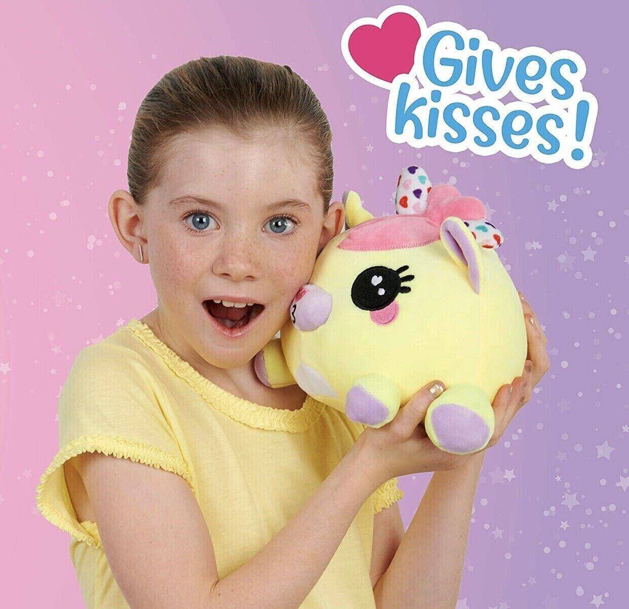 WowWee Ploosh Kissimal Interactive Plush Kisses Snuggles Stuffed Toy Yellow - Sammi's Attic
