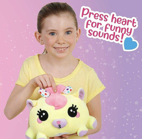 WowWee Ploosh Kissimal Interactive Plush Kisses Snuggles Stuffed Toy Yellow - Sammi's Attic