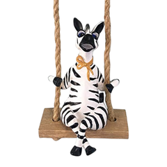 Zebra Garden Figurine Hanging Decor