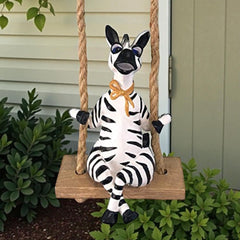 Zebra Garden Figurine Hanging Decor