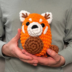 The Woobles Extra Squeezy Beginner Crochet Kit | Soli the Red Panda
