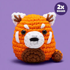 The Woobles Extra Squeezy Beginner Crochet Kit | Soli the Red Panda