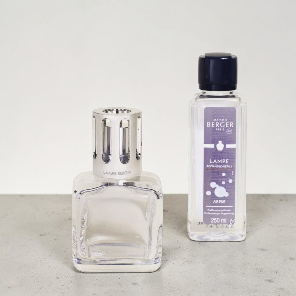 Ice Cube Clear Lamp Gift Set by Maison Berger